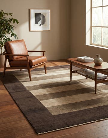 4' x 5' 9 Hand Knotted Modern Ziegler Oriental Rug