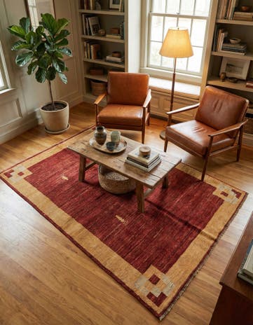 3' 10 x 5' 10 Hand Knotted Modern Ziegler Rug