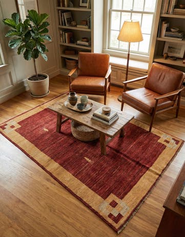 3' 10 x 5' 10 Hand Knotted Modern Ziegler Rug