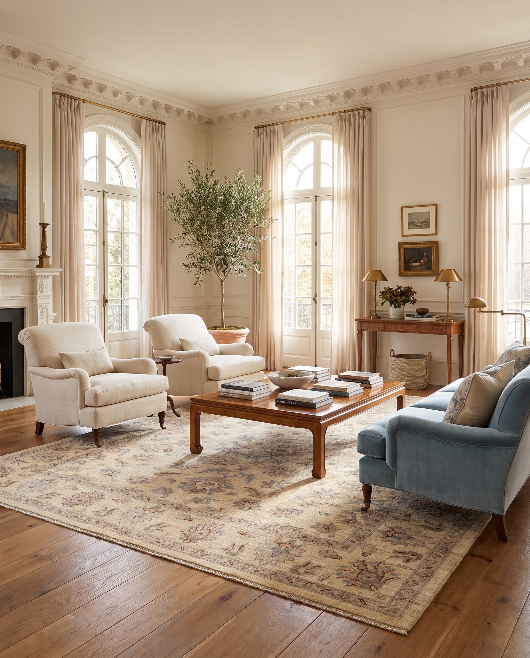 8' 2 x 10' Hand Knotted Ziegler Rug
