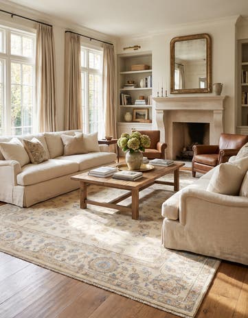 8' 2 x 9' 9 Hand Knotted Ziegler Rug