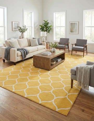 10' x 14' Lattice Frieze Rug