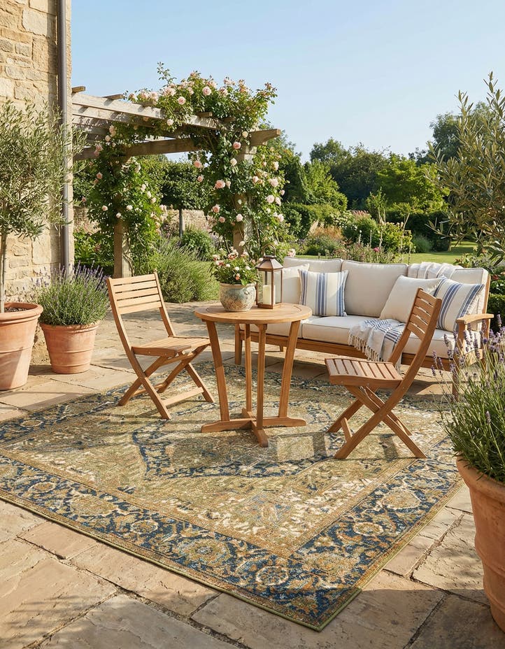 6' x 6' Easy-Clean Traditional Indoor / Ou...