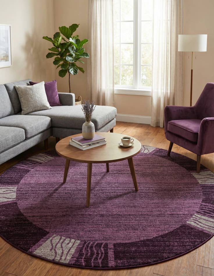 Detail image of 7' 10 x 7' 10 Angelica Round Rug