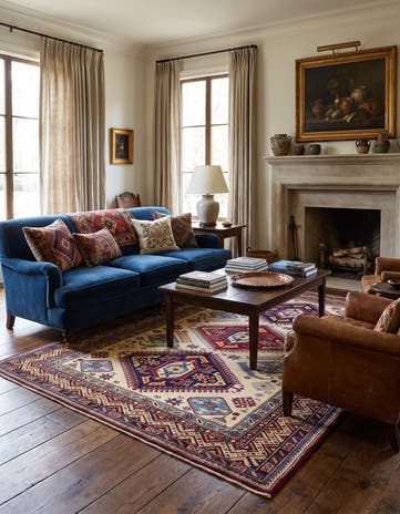 5' 7 x 7' 7 Hand Knotted Shirvan Rug