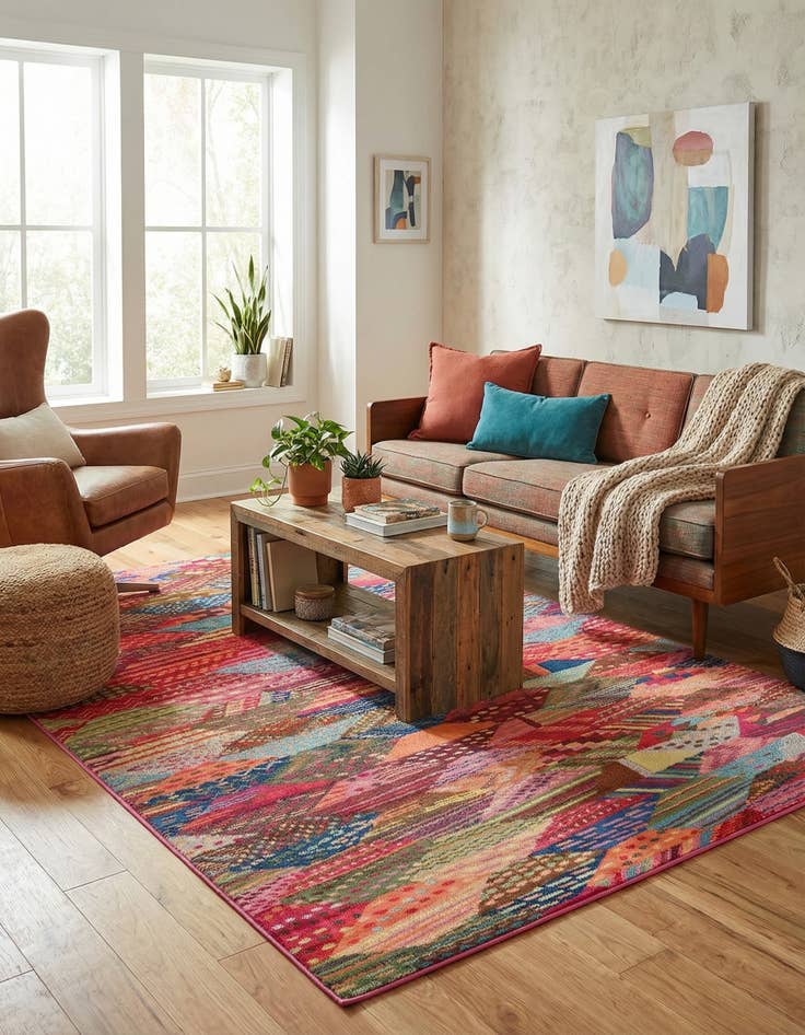 Detail image of 7' x 10' Washable Mesa Rug