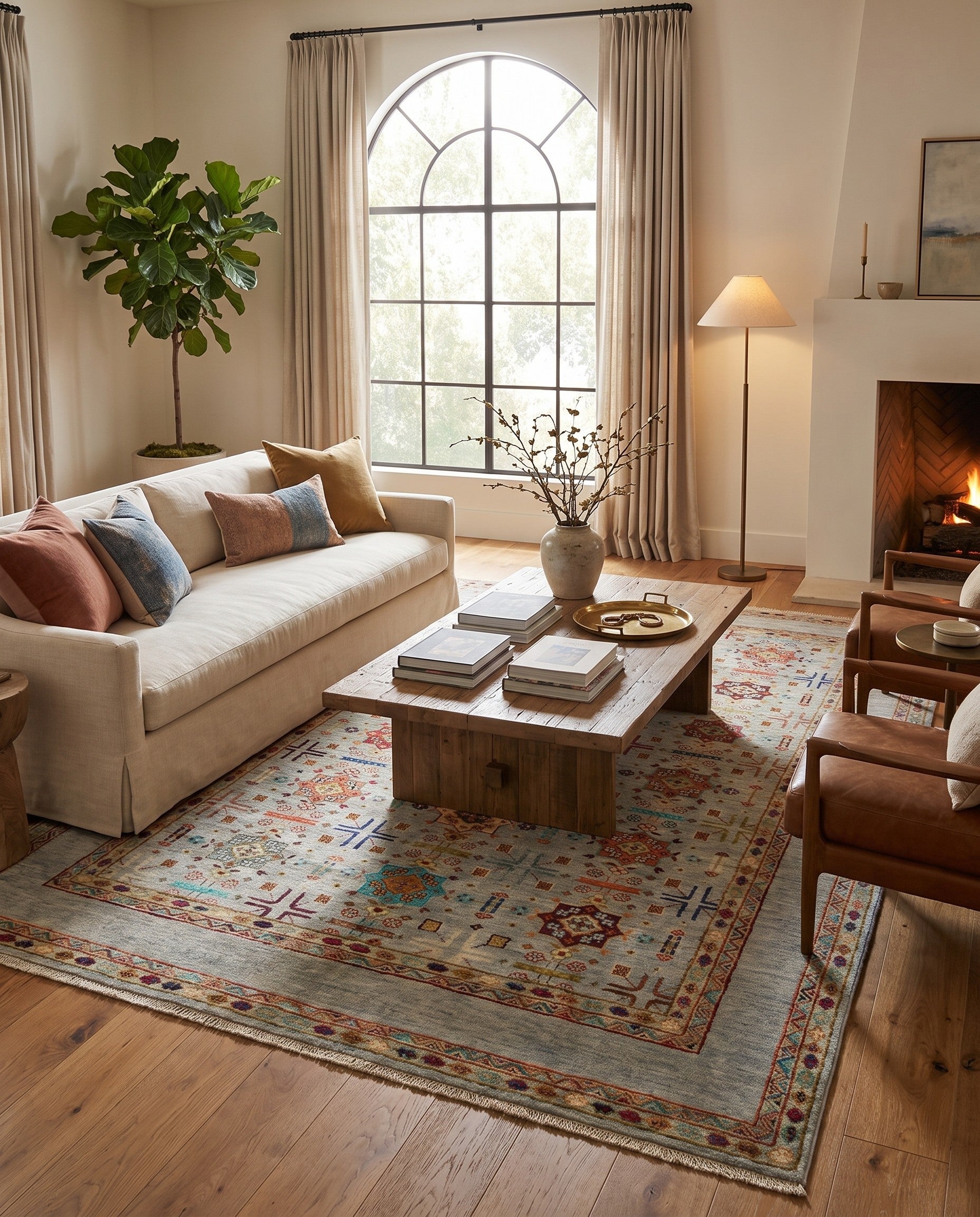 5' 9 x 8' 1 Hand Knotted Ariana Ziegler Rug