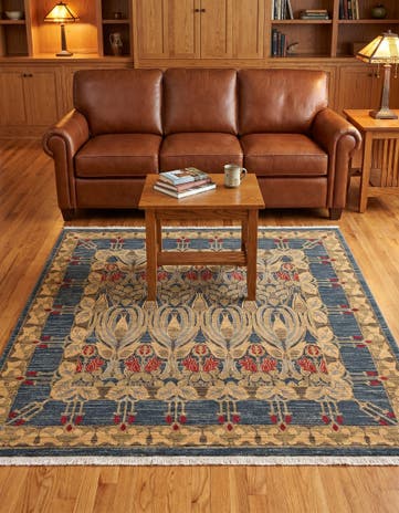 Navy Blue Chelsea Square Rug