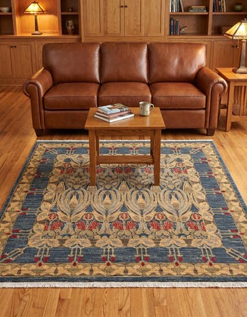 Navy Blue Chelsea Square Rug