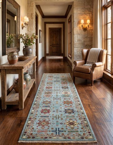 2' 10 x 10' Hand Knotted Ariana Ziegler Runner Rug
