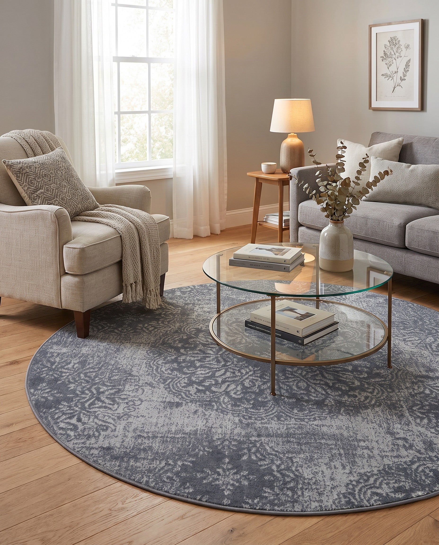 5' x 5' Monte Carlo Round Rug