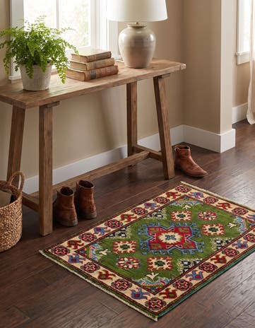 2' x 2' 9 Hand Knotted Kazak Rug