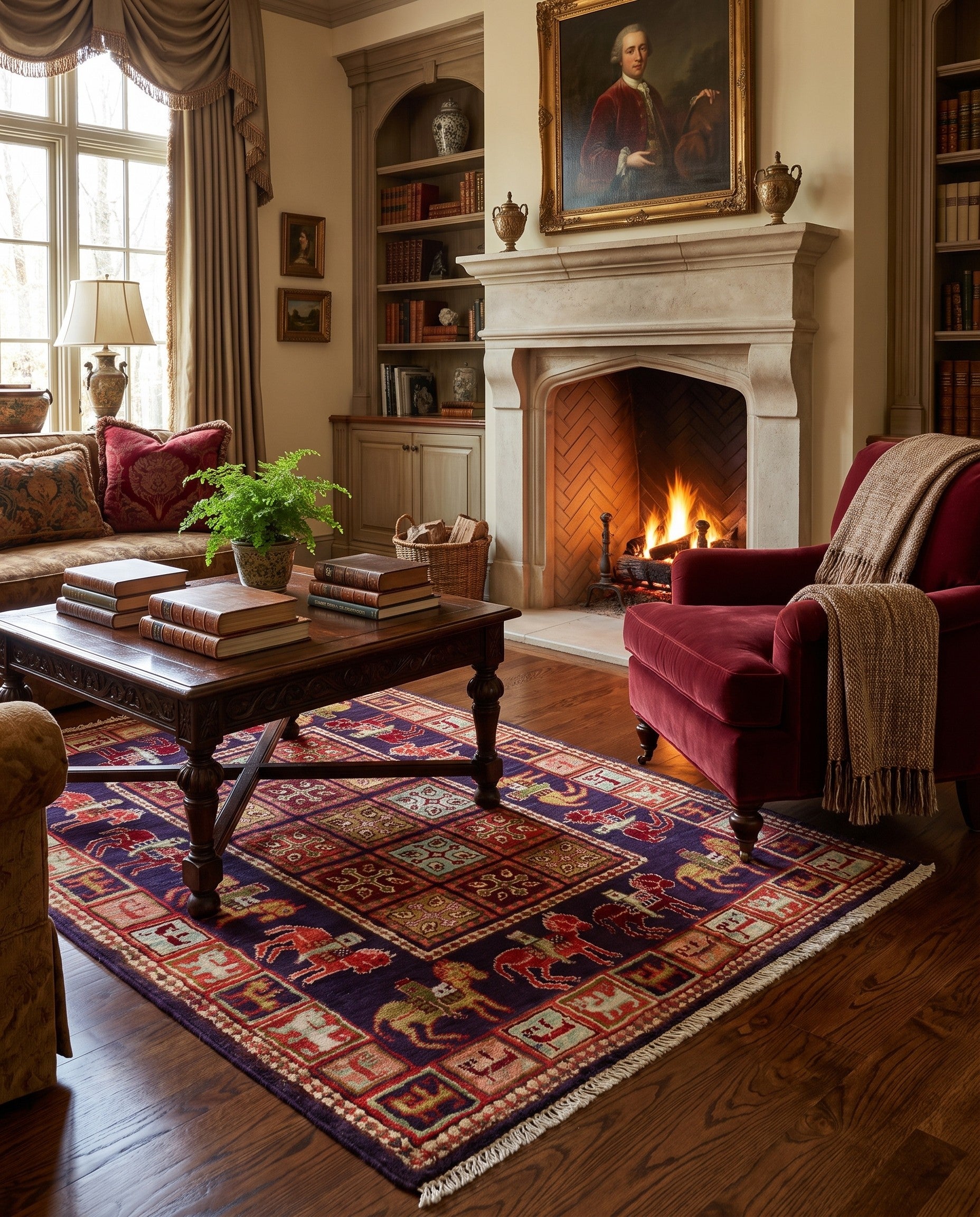 2' 10 x 4' Hand Knotted Ariana Ziegler Rug