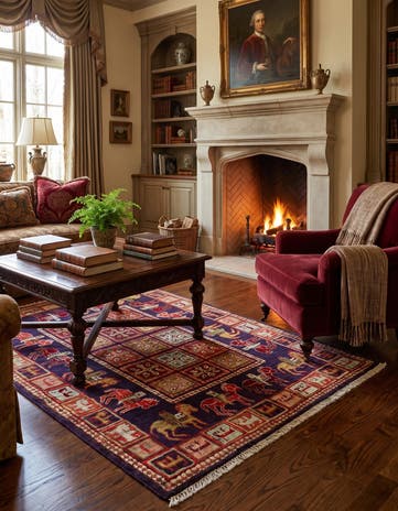 2' 10 x 4' Hand Knotted Ariana Ziegler Rug