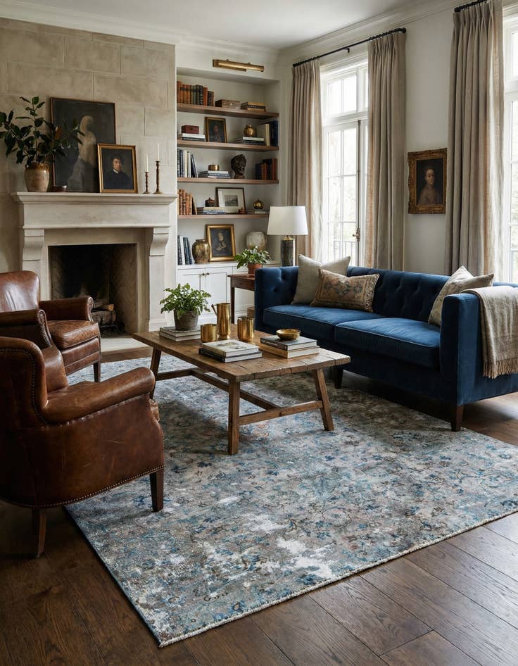 Detail image of 5' 3 x 7' 10 Vintage Royal Rug