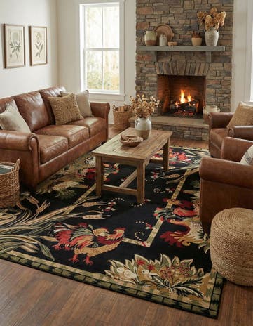 10' x 13' Pastoral Rug