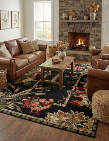 10' x 13' Pastoral Rug