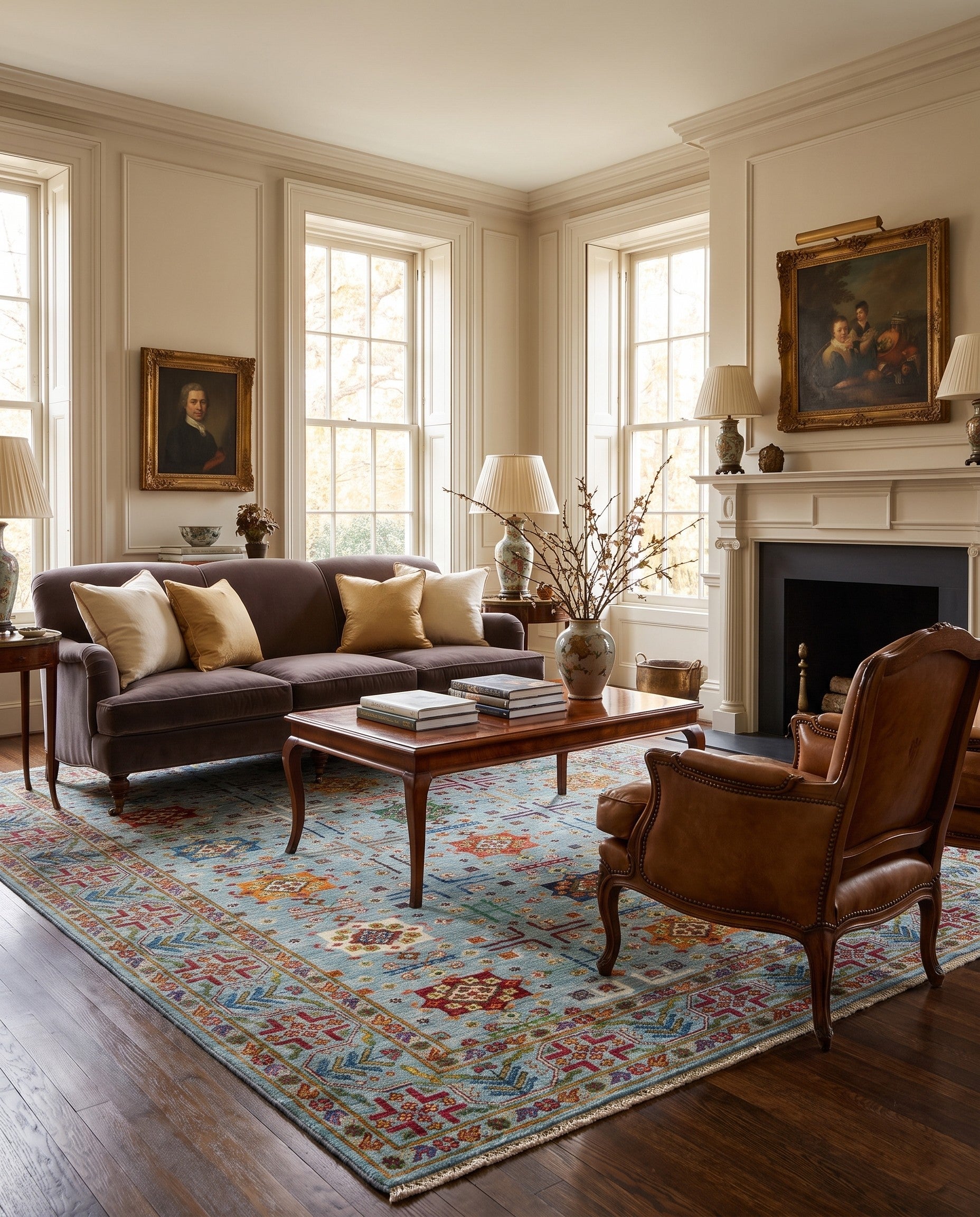 5' 9 x 8' Hand Knotted Ariana Ziegler Rug