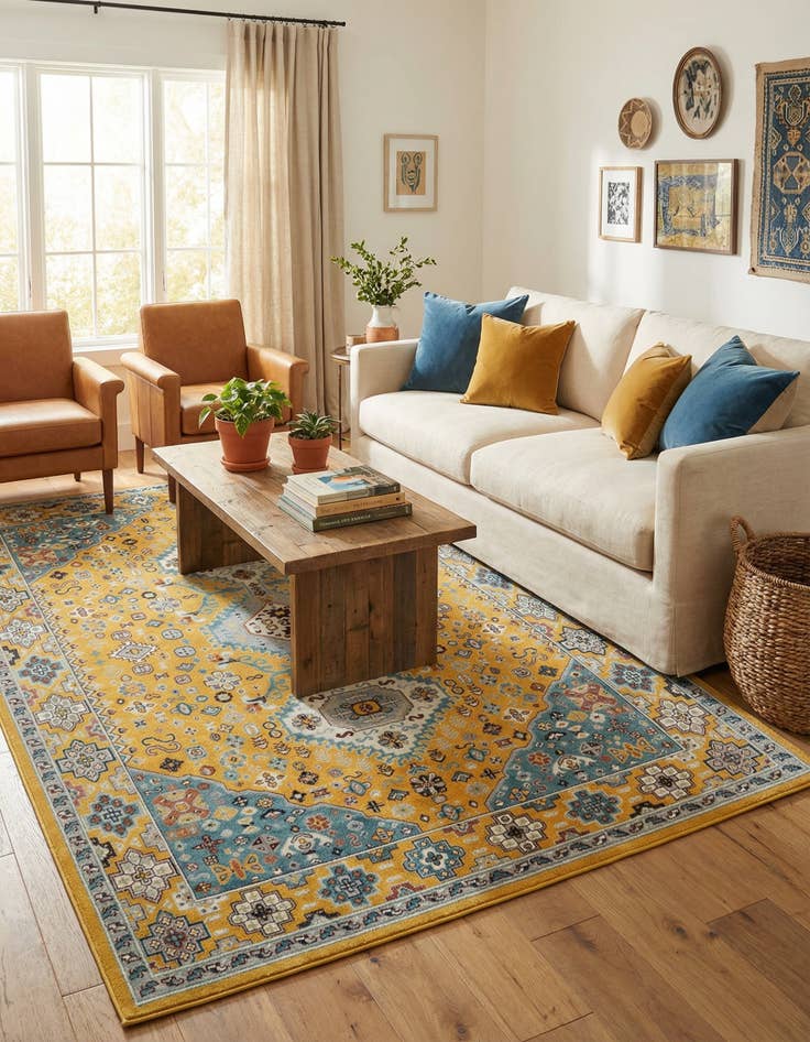 Detail image of 9' x 12' Kamala Washable Rug