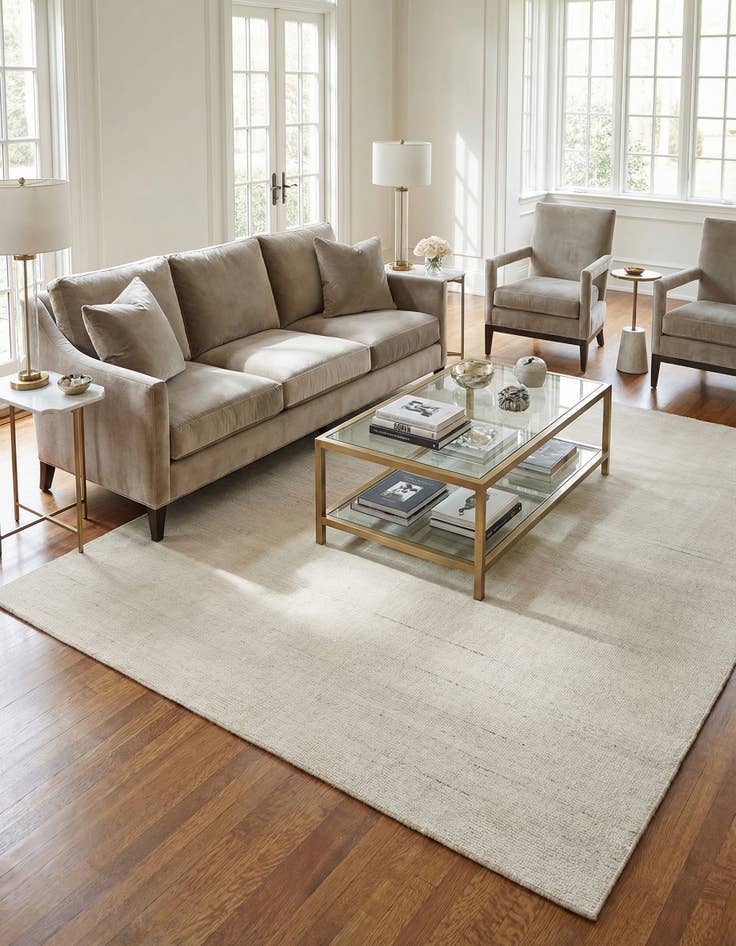 Detail image of 7' 10 x 10'  Hand Woven Jill Zarin English Manor Farmhouse Wool Rug