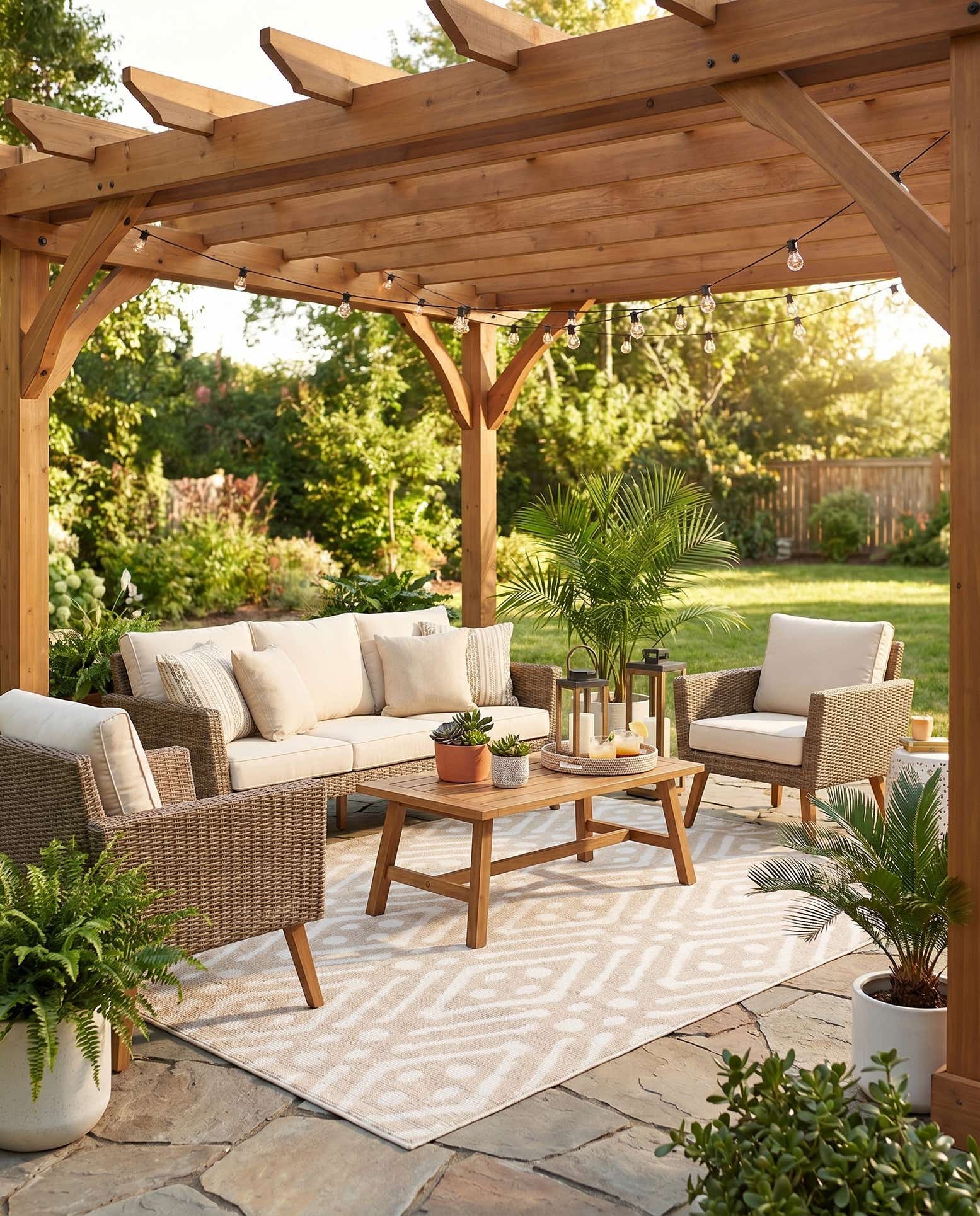 5' x 8' Easy-Clean Sabrina Soto Ella Indoor / Outdoor Rug