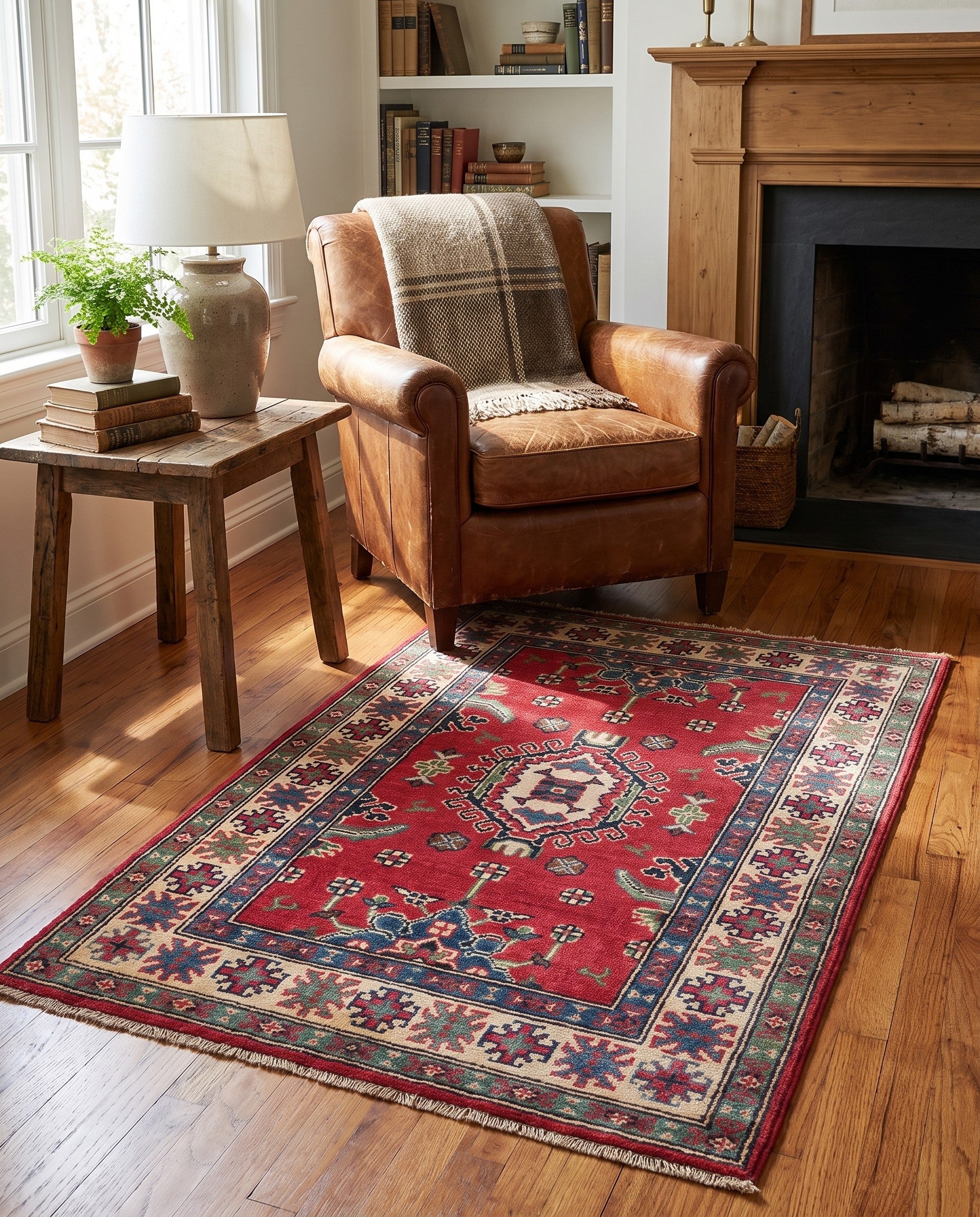 2' 8 x 4' 2 Hand Knotted Kazak Rug