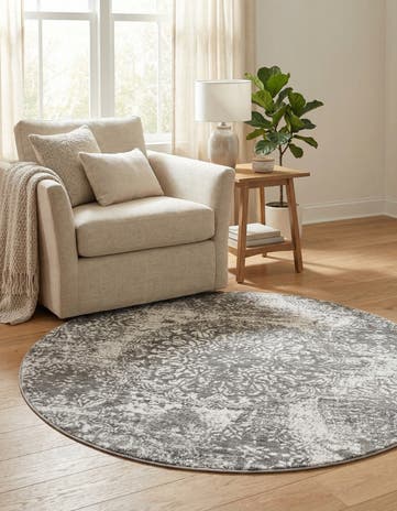 5' 3 x 5' 3 Monte Carlo Round Rug