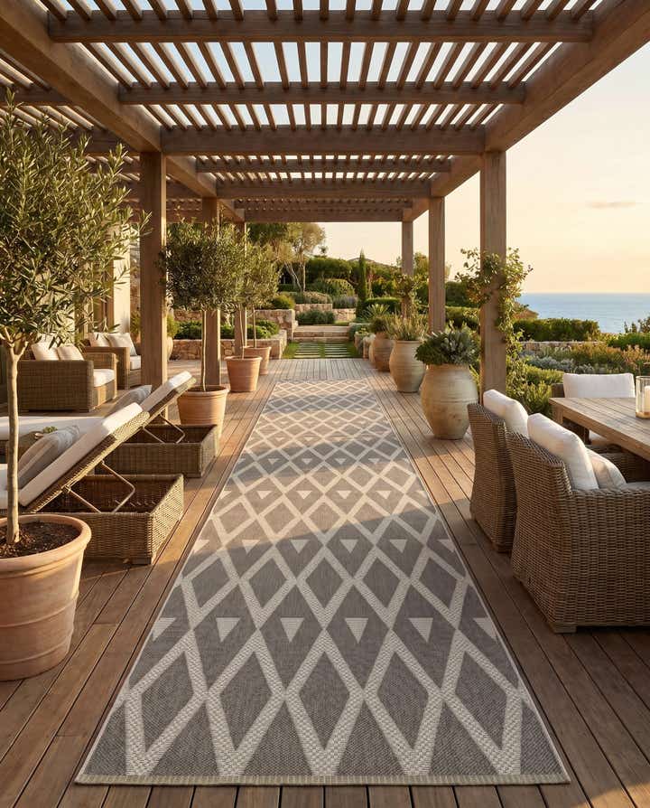 4' x 82' Easy-Clean Indoor / Outdoor Runner Rug