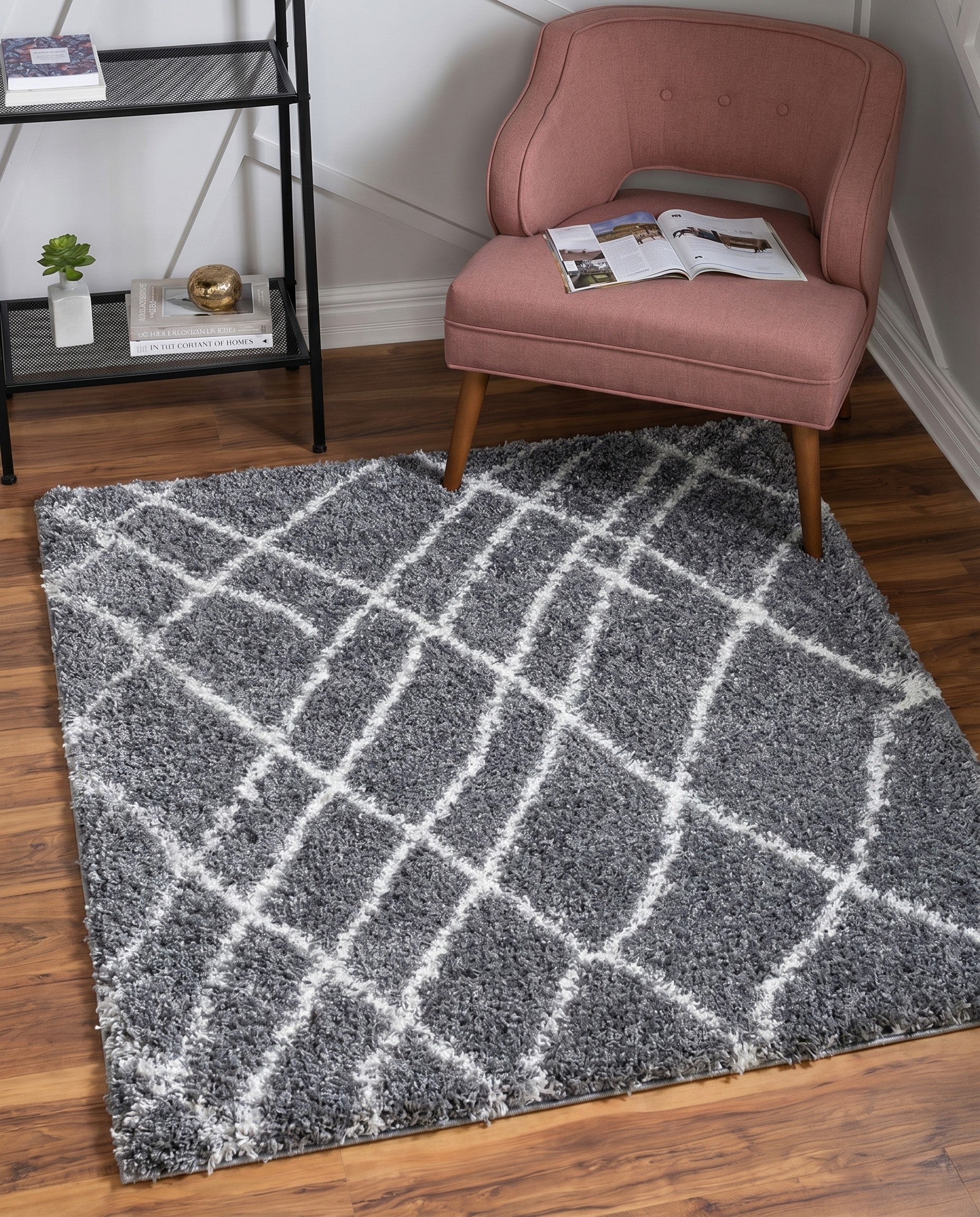 4' x 4' Soft Touch Shag Square Rug