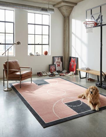 7' 10 x 10' Sports Washable Rug