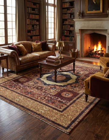 8' x 9' 9 Hand Knotted Mamluk Ziegler Oriental Rug