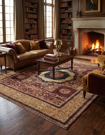 8' x 9' 9 Hand Knotted Mamluk Ziegler Oriental Rug