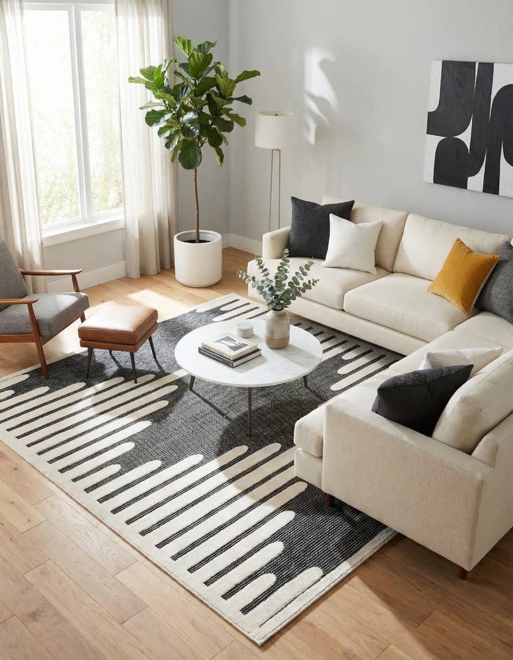 Detail image of 10' x 10' Prismatic Square Rug