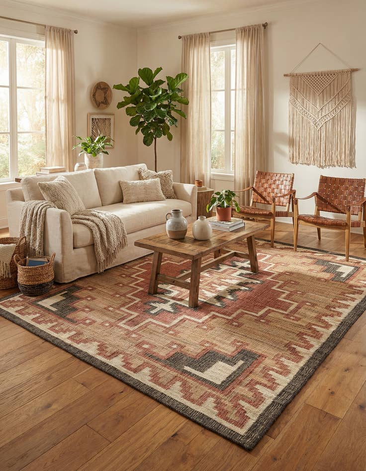 Detail image of 7' 10 x 10' Hand Woven Kala Handwoven Jute Rug