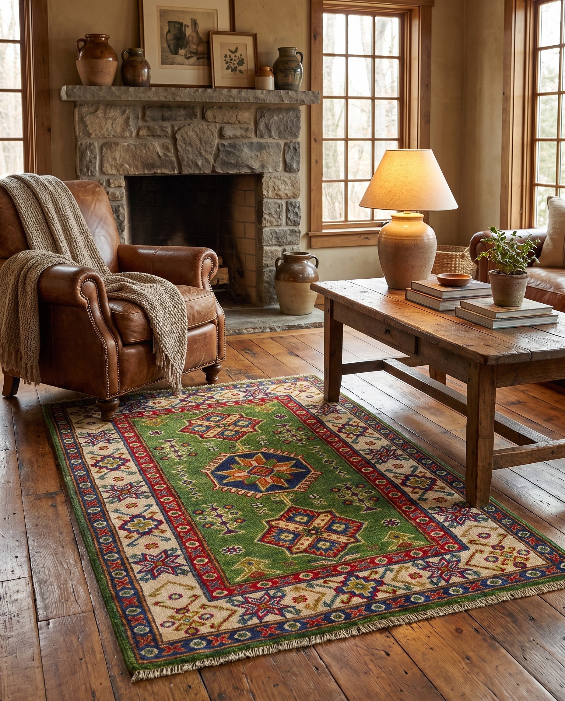 2' 8 x 4' 2 Hand Knotted Kazak Rug