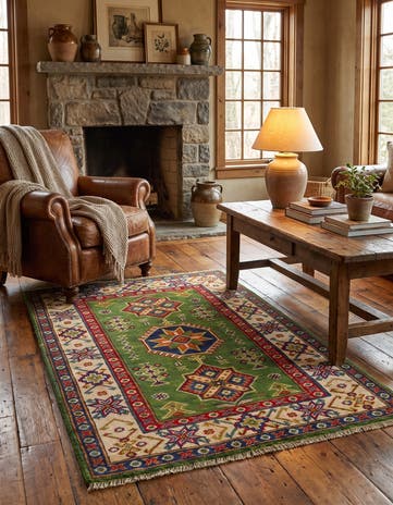 2' 8 x 4' 2 Hand Knotted Kazak Rug