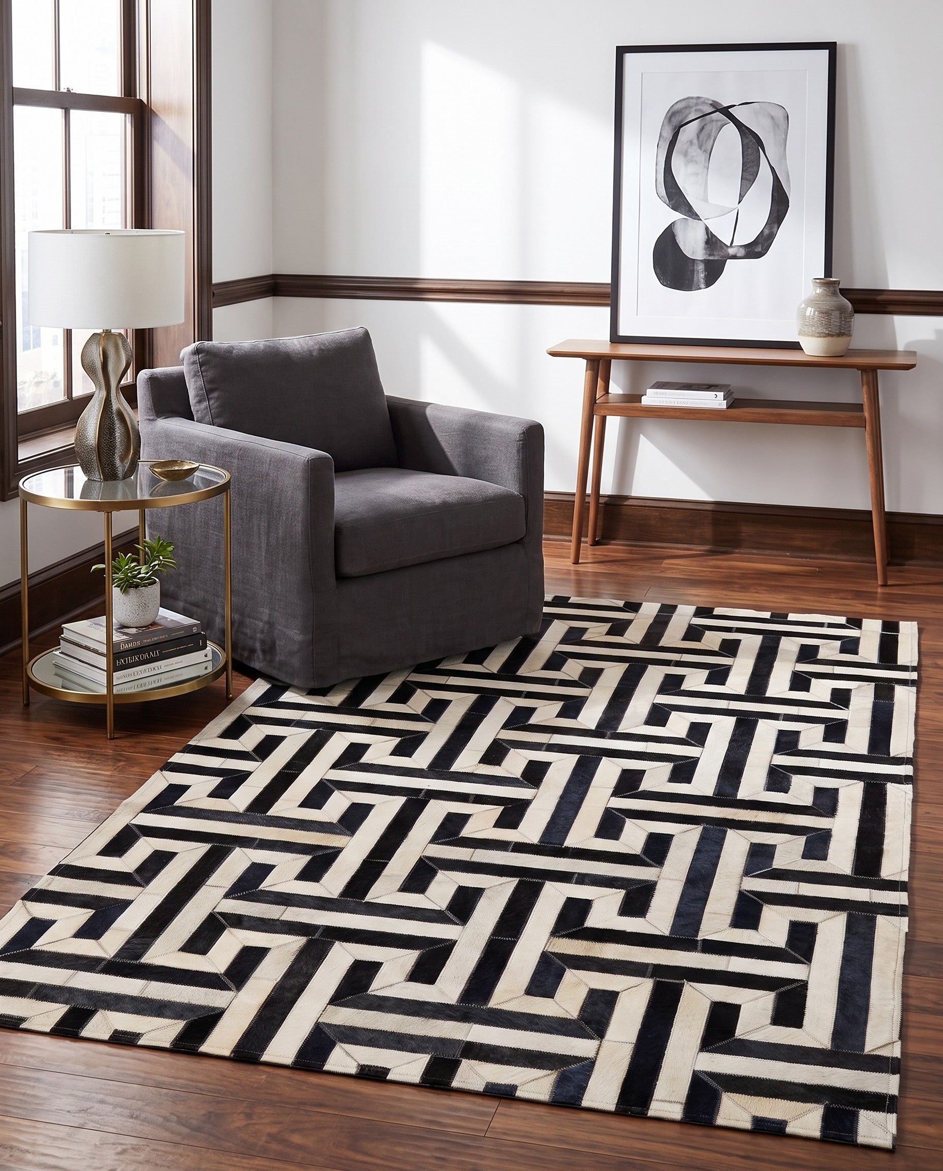 4' x 6' 1 Cowhide - Patchwork Rug