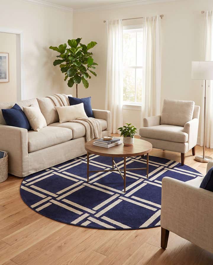 6' x 6' Trellis Round Rug