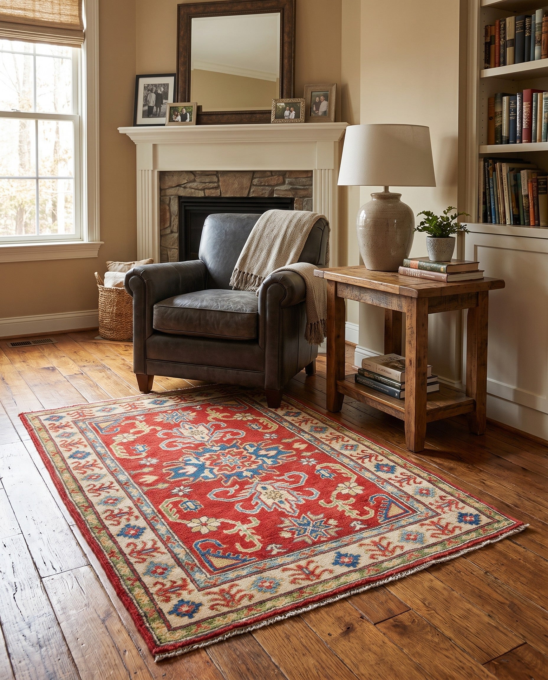 2' 9 x 4' 1 Hand Knotted Kazak Rug