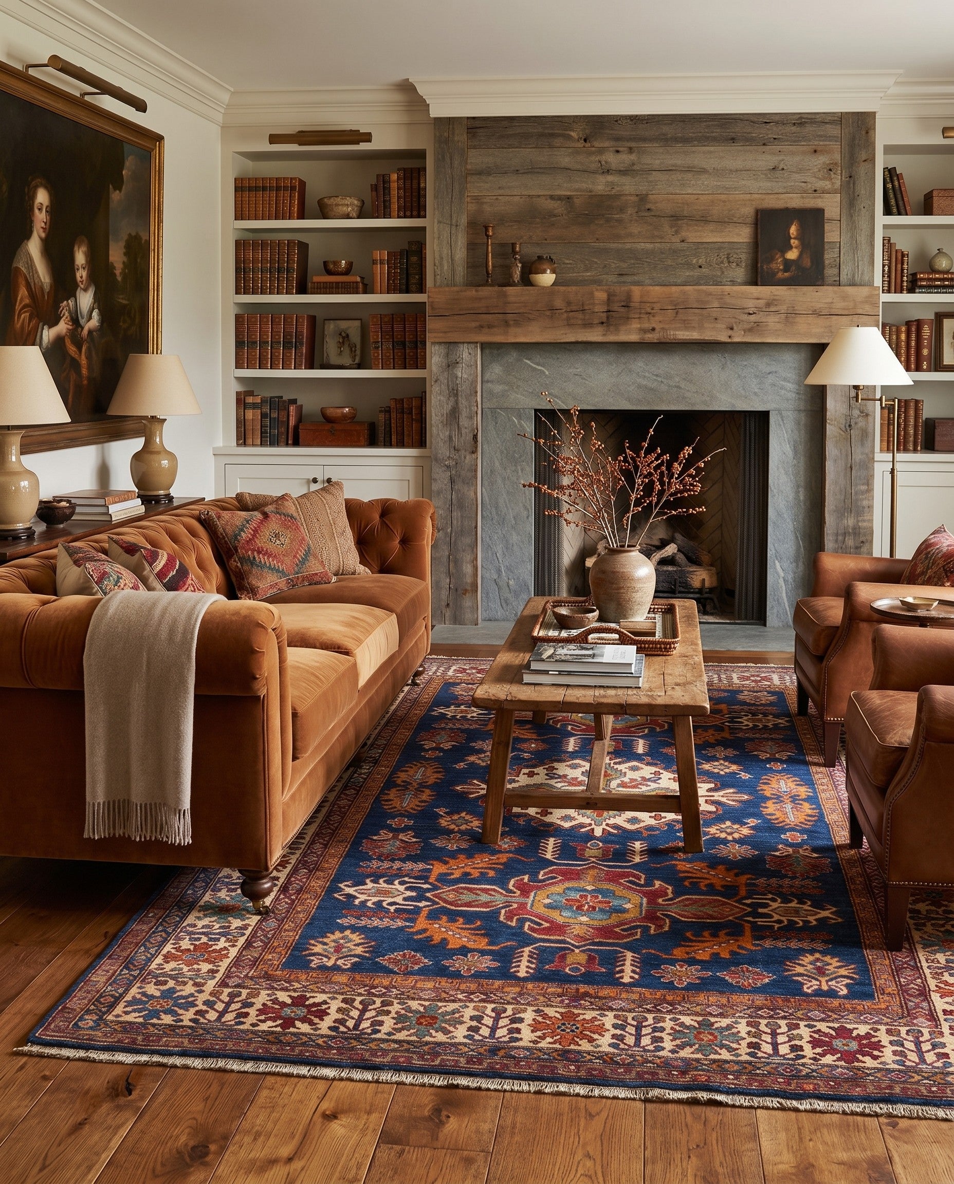 5' 10 x 8' 7 Hand Knotted Kazak Rug