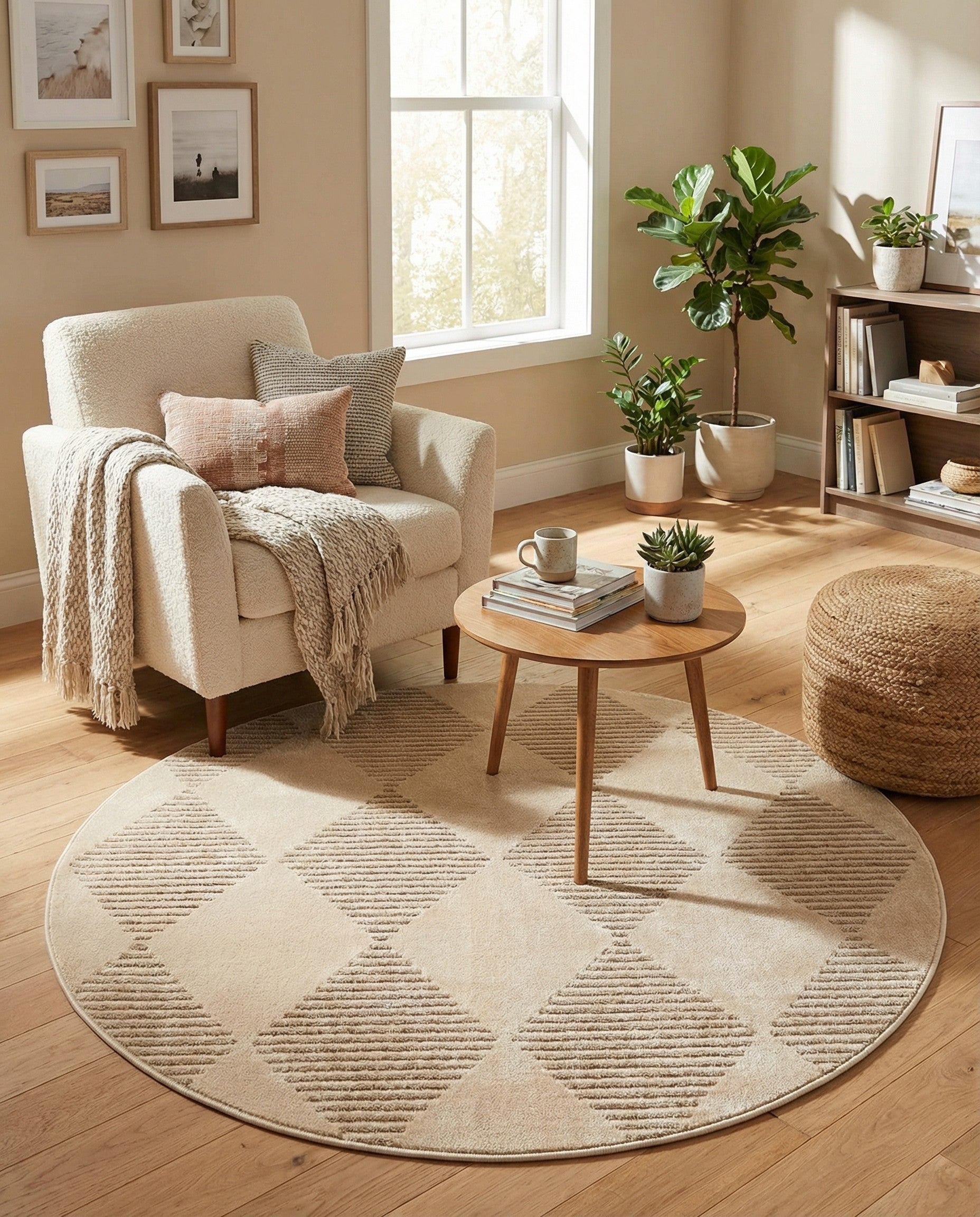 Primary image  5' x 5' Contour Round Rug
