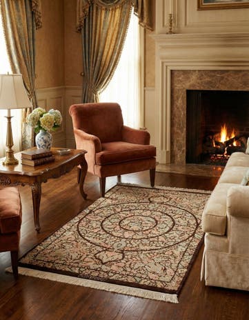 2' 8 x 4' Ghom Silk Rug