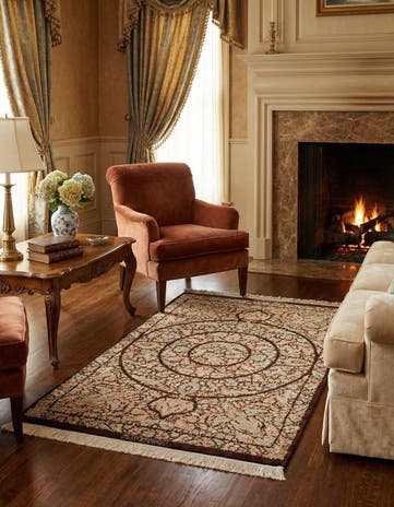 2' 8 x 4' Ghom Silk Rug