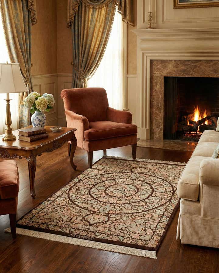 2' 8 x 4' Ghom Silk Rug