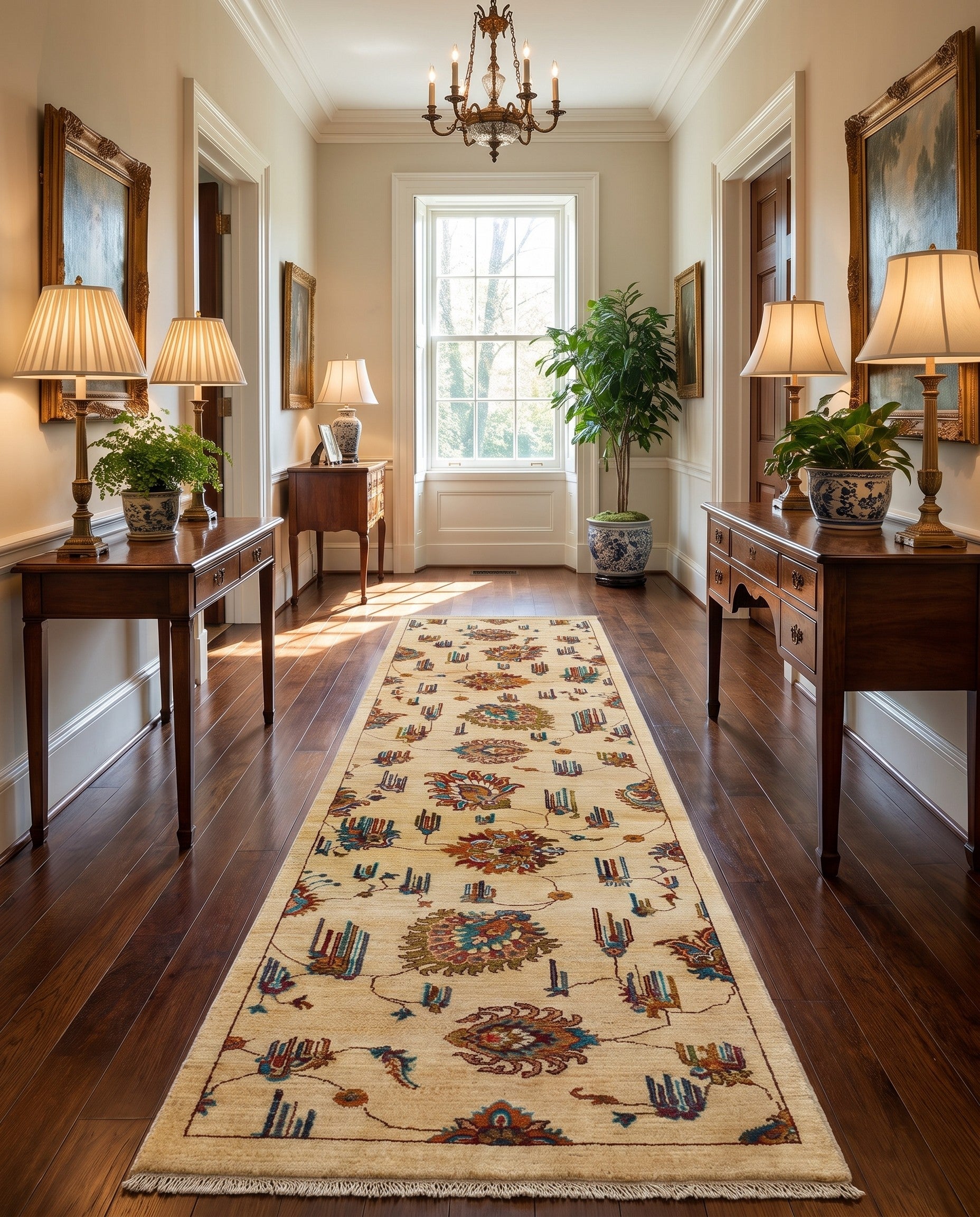 2' 7 x 10' 2 Hand Knotted Ariana Ziegler Runner Rug