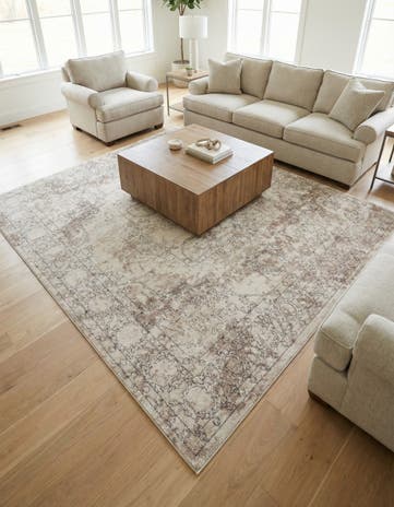 Ivory Oregon Square Rug