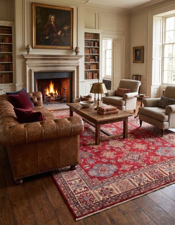 8' 3 x 10' 11 Hand Knotted Kazak Rug