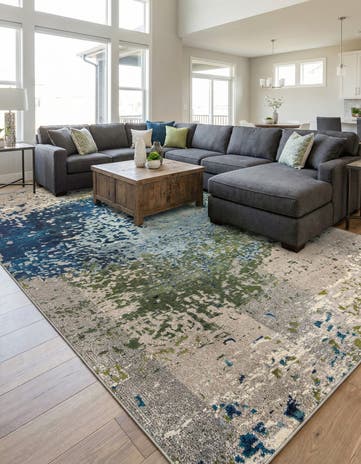 10' 6 x 16' 5 Washable Hyacinth Rug