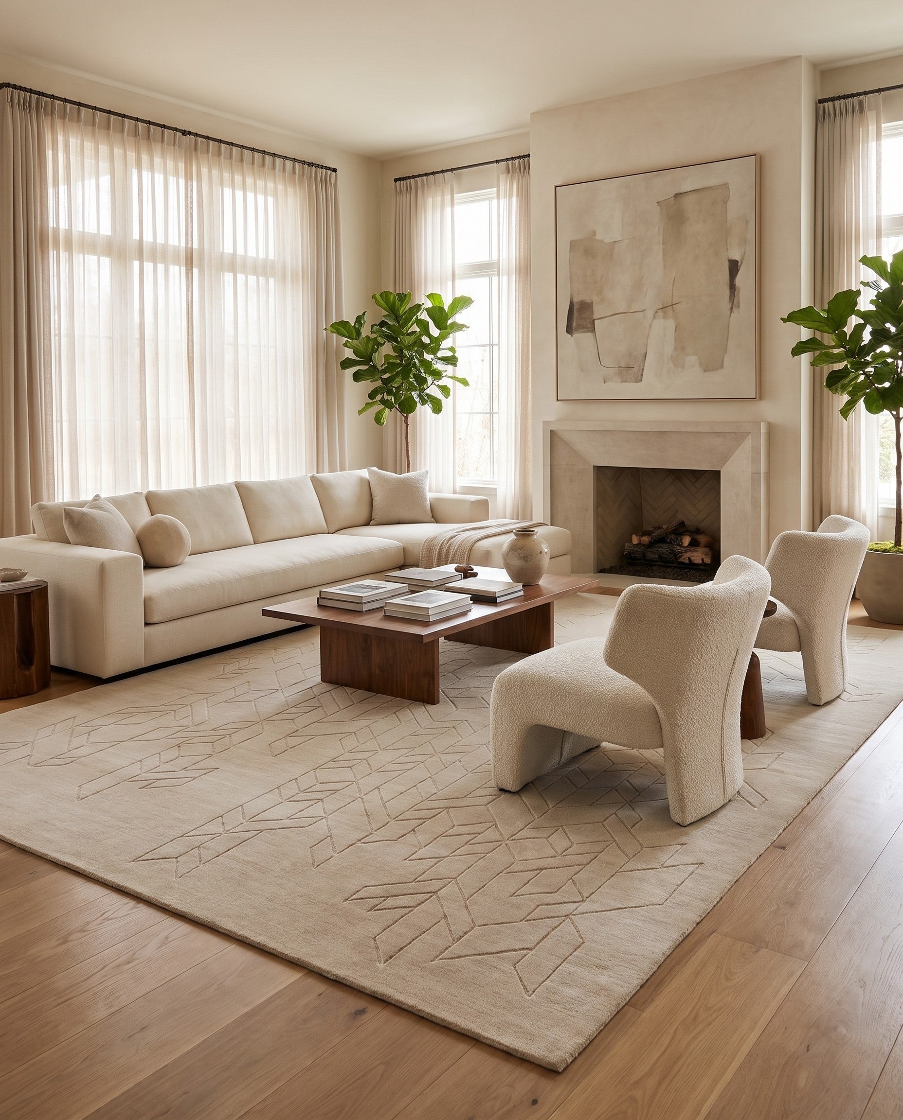 Ivory Lana New Zealand Wool Rug
