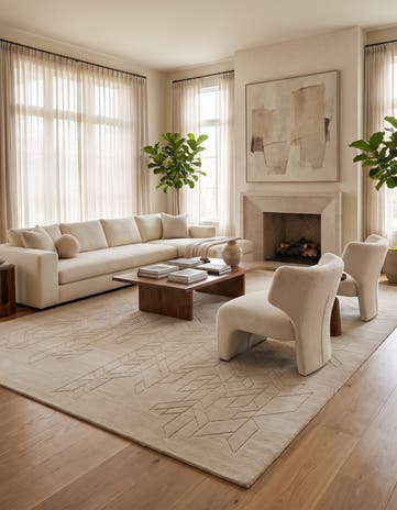 Ivory Lana New Zealand Wool Rug